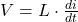 V = L\cdot \frac{di}{dt}